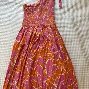 Pink and Orange Floral women’s Dress